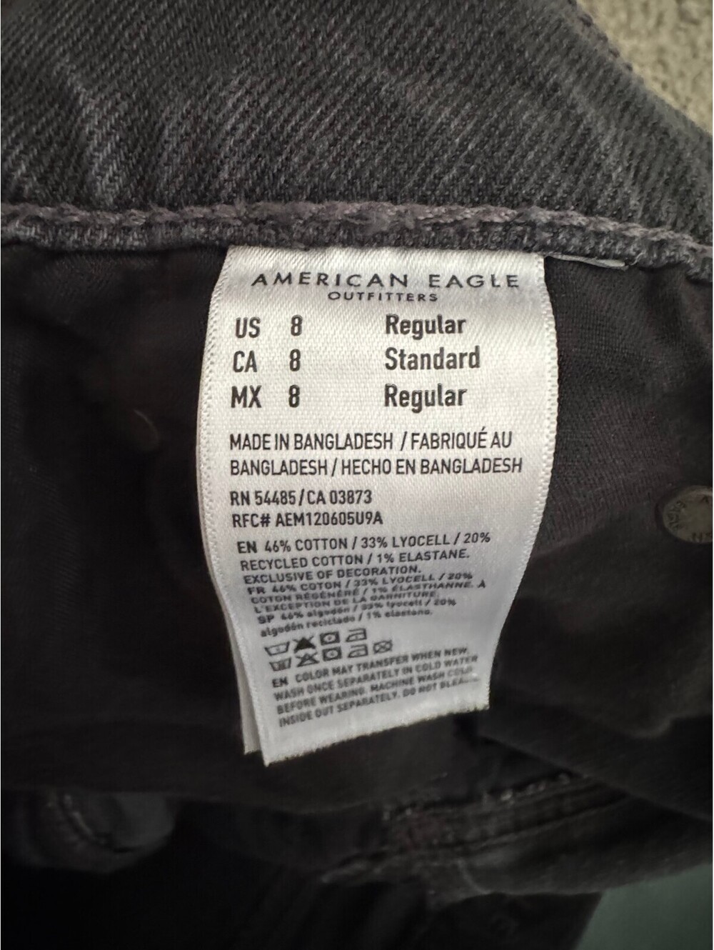 American Eagle Snake Print High Waisted Stovepipe Jeans - Picture 7 of 8